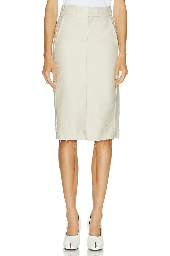 Saint Laurent Pencil Skirt in Magestic | FWRD Saint Laurent Pencil Skirt in Magestic | FWRD