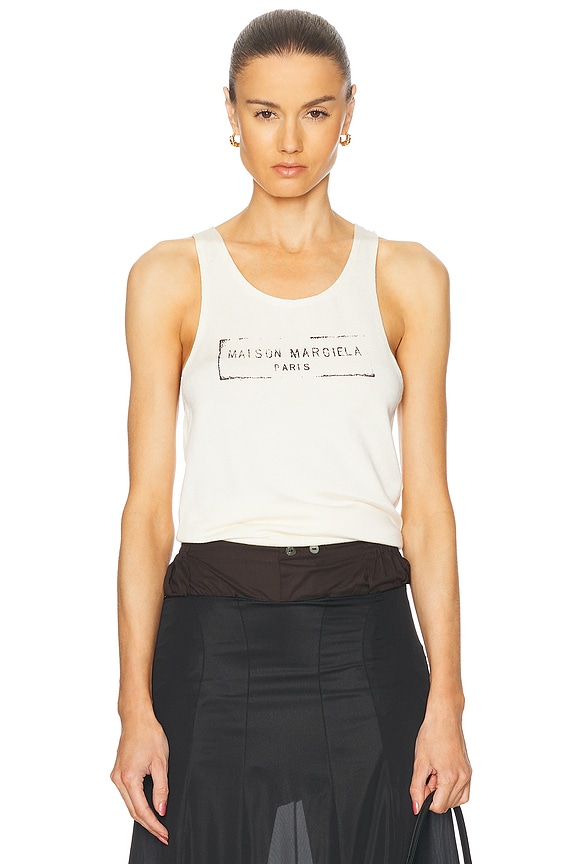 CALVIN KLEIN 205W39NYC Dennis Hopper Graphic Tank in Optic