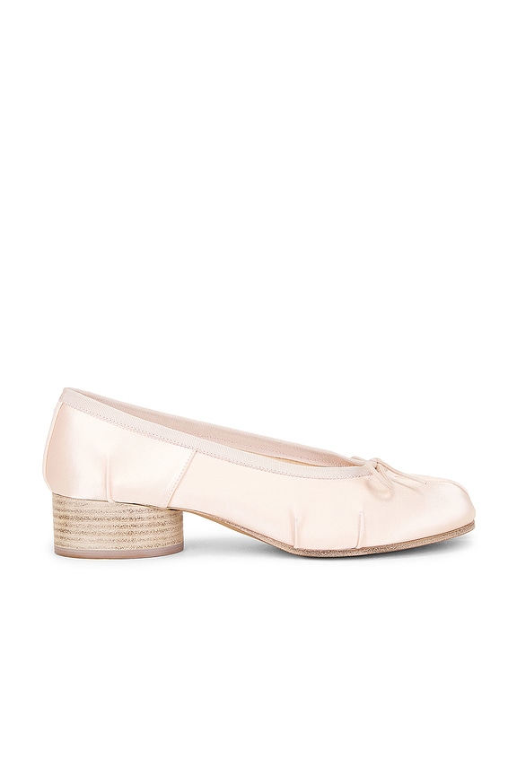 Maison Margiela Tabi Ballerina Heel in Silver | FWRD