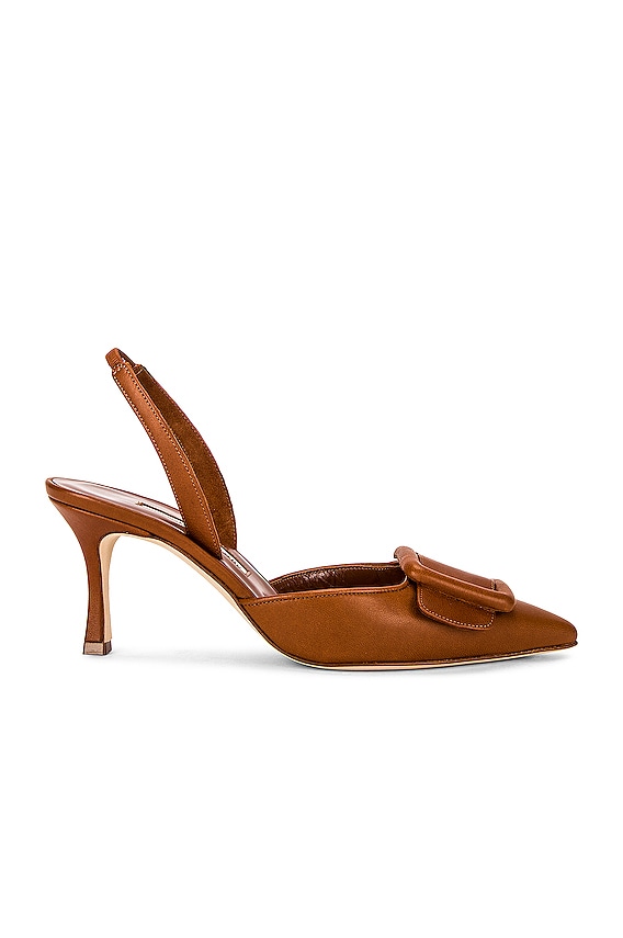 関税込■Manolo Blahnik■Maysli 70 スエード スリングバック MANOLO BLAHNIK Maysli 70 buckled suede slingback pumps | NET