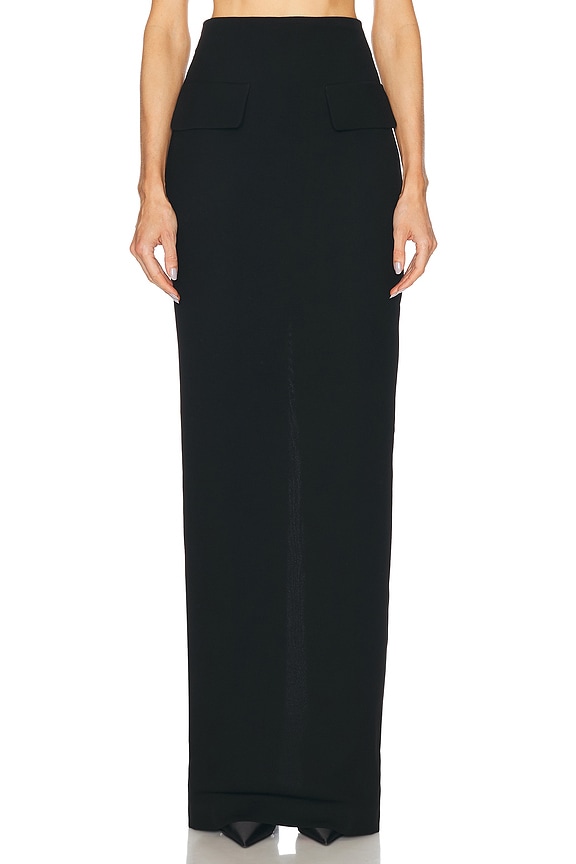 【送料&関税込】Rick Owens Jersey Lido Skirt Rick Owens Jersey Lido Skirt in Black | FWRD