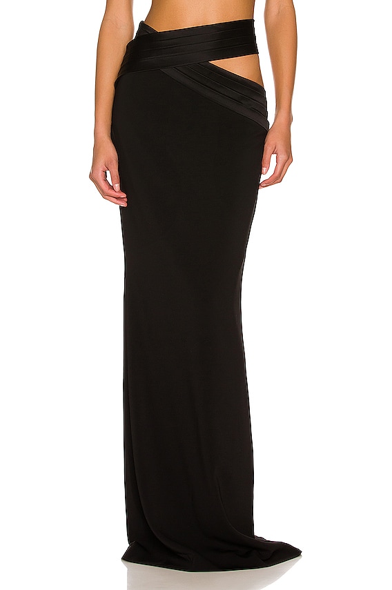 DRKSHDW by Rick Owens Pull on Pillar Skirt in Black | FWRD