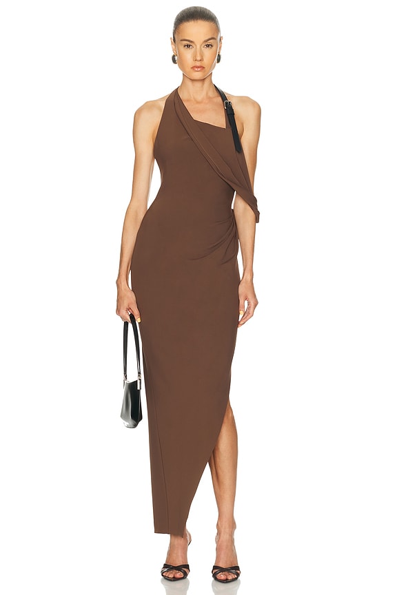 bottega brown dress Bebé Maxi Dress main image 1