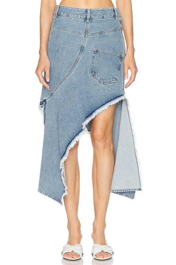 Alexander Wang Bonded Seams Long Crossover Skirt in Vintage