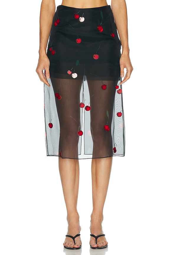 Rohe Embellished Tulip Skirt in Black | FWRD