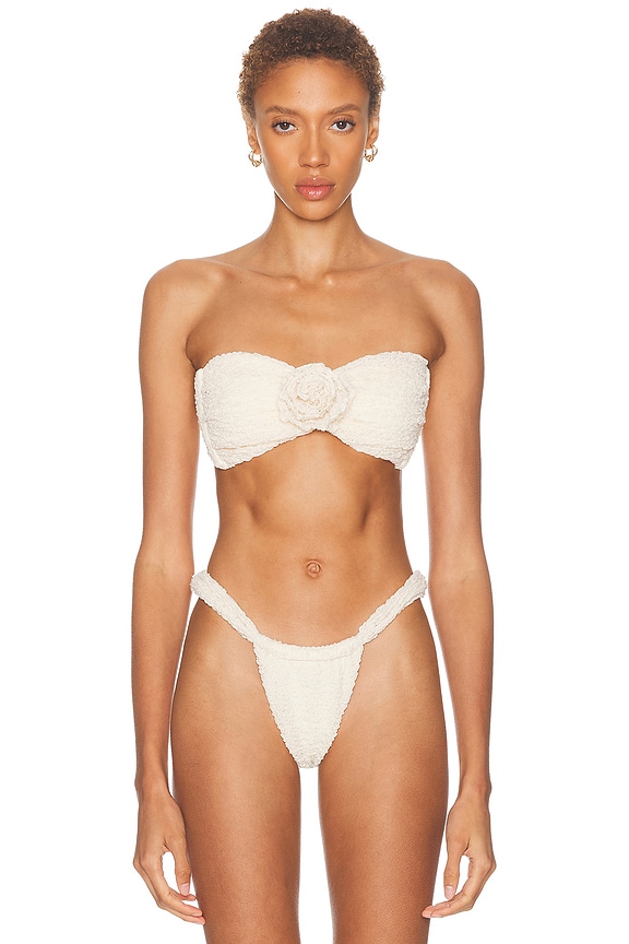 Montce x Elsa Hosk Lena Bikini Top in Seafoam Silkie | FWRD