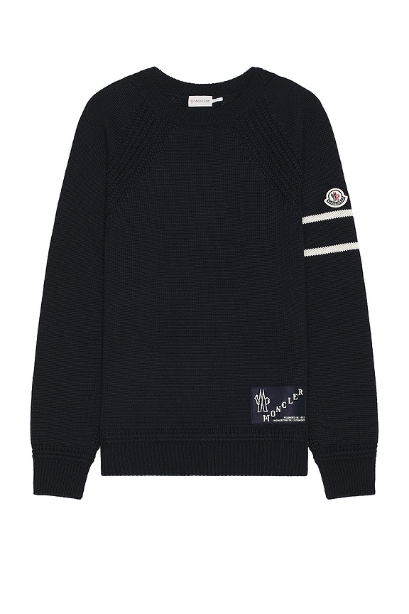 WACKO MARIA Mohair Crew Neck Sweater in Black | FWRD