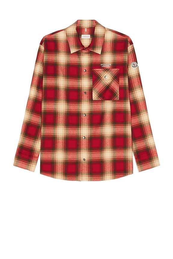 Rick Owens Jumbo Fogpocket Outershirt in Hot Pink Plaid Rick Owens Jumbo Fogpocket Outershirt in Hot Pink Plaid