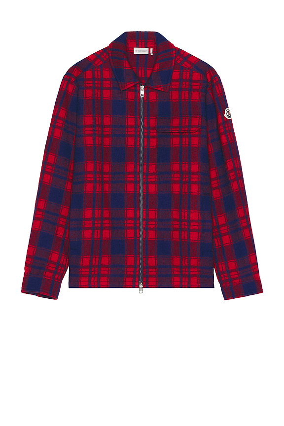 SATURDAYS NYC RYAN ZIP FRONT FLANNEL SHIRT IN MAYFLY | Thred