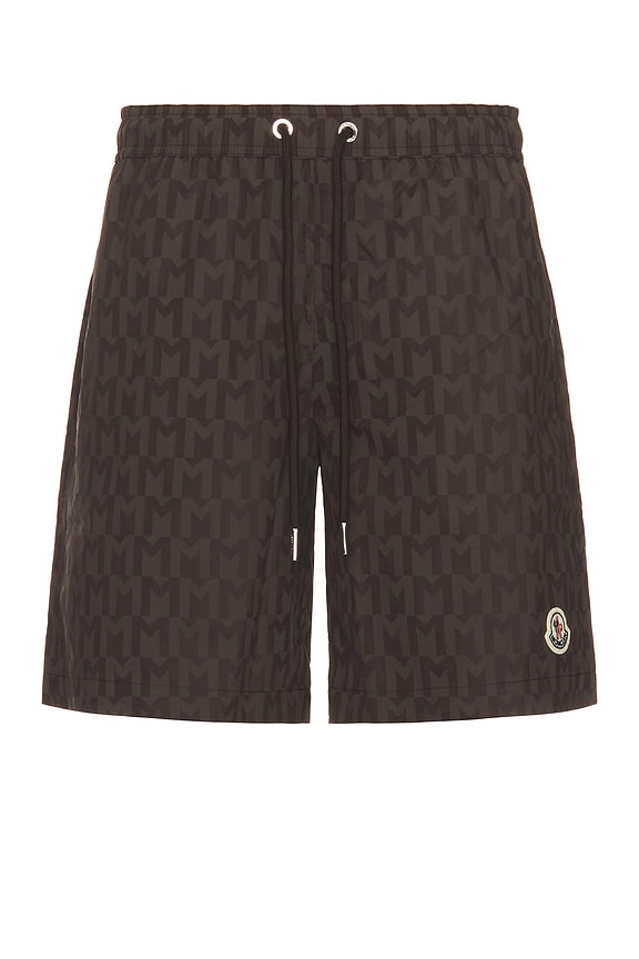 Moncler Swim Short in Navy | FWRD