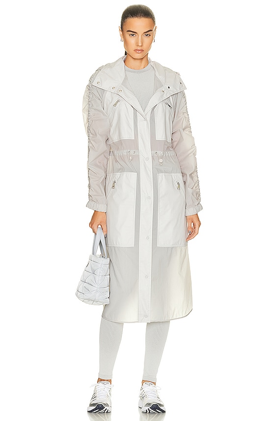 Balenciaga Packable Trench Coat in Grey | FWRD