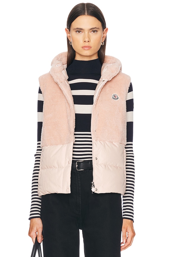 Moncler Ghany Gilet Vest in White | FWRD