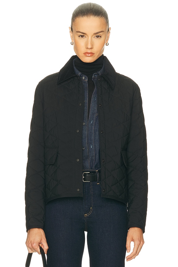 Bottega Veneta Cropped Trench Coat in Midnight Blue | FWRD Bottega Veneta Cropped Trench Coat in Midnight Blue | FWRD