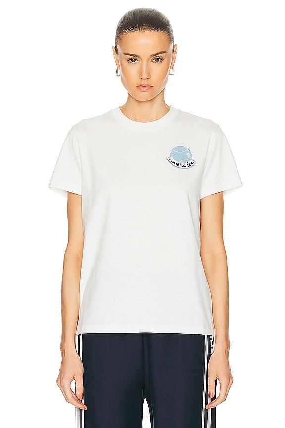 Acne Studios Etza Business Card T-shirt in Pearl Grey | FWRD