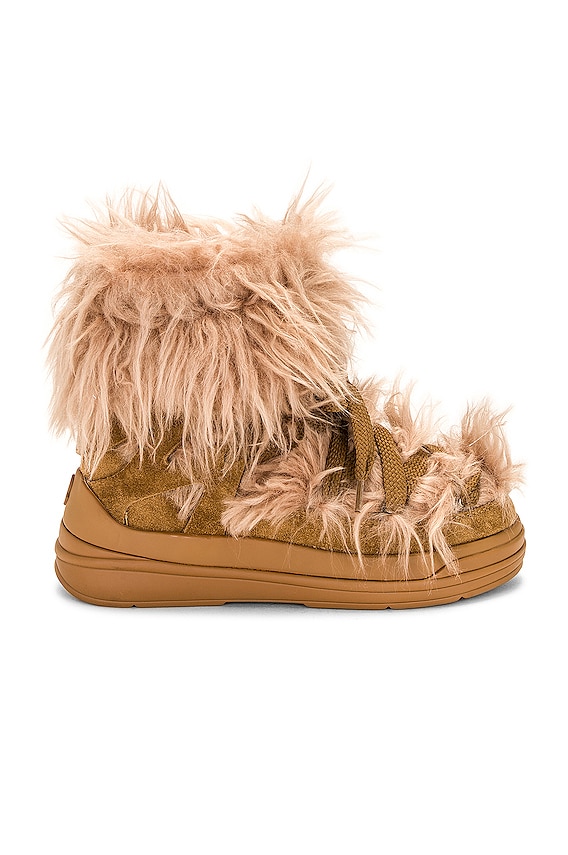 Chloe x MOON BOOT Ankle Boots in Luminous Ochre | FWRD