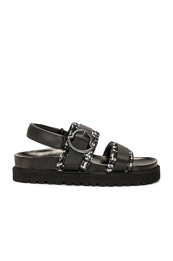 Bottega Veneta Trip Flat Sandal in Black | FWRD