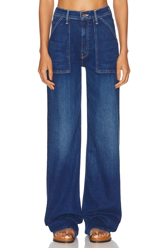 デニム・ジーパン Loewe Loewe Denim High-Waisted Jeans Loewe High Waisted Wide Leg in Denim | FWRD