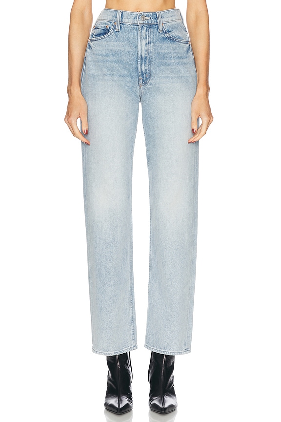 Moussy Vintage Teaneck Wide Straight in Light Blue | FWRD