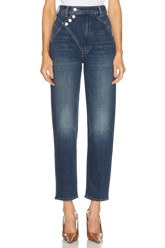 MOTHER Snacks! High Waisted Twizzy Utility Ankle in Nothing