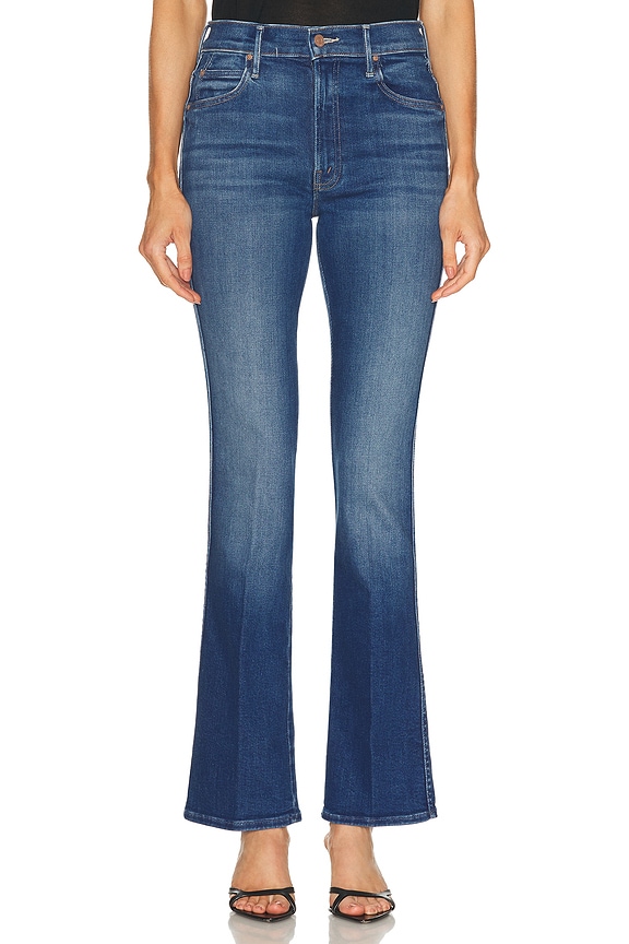 Acne Studios(Acne) / LITA ONE/フレアデニム/25/コットン/インディゴ/無地/30X161-101 Acne Studios Lita in Indigo Gray in Indigo Fray | FWRD