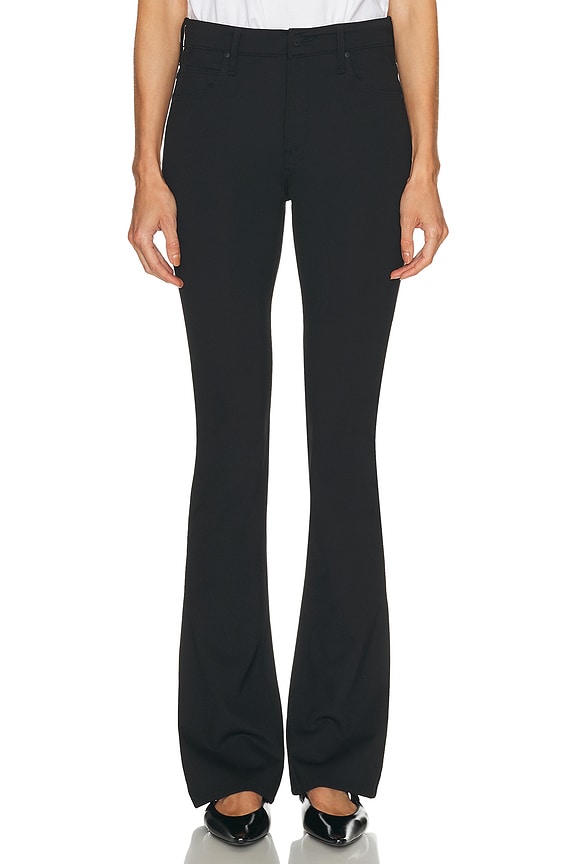 Helmut Lang Slit Leather Pant in Black | FWRD