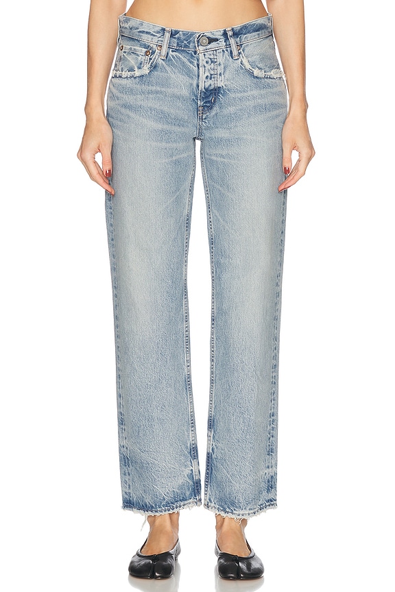 R13 Double Layered Jean in Irving Blue | FWRD