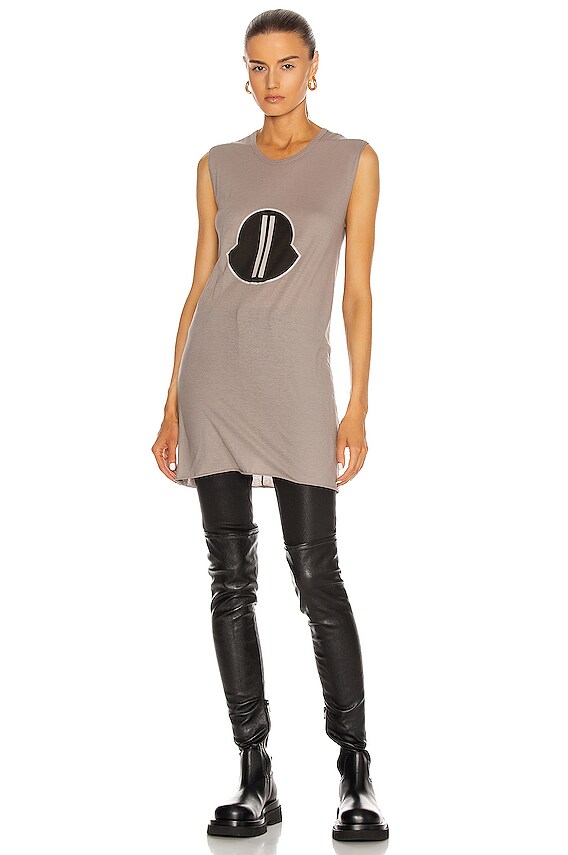 Moncler + Rick Owens Thigh High Stocking in Dust | FWRD