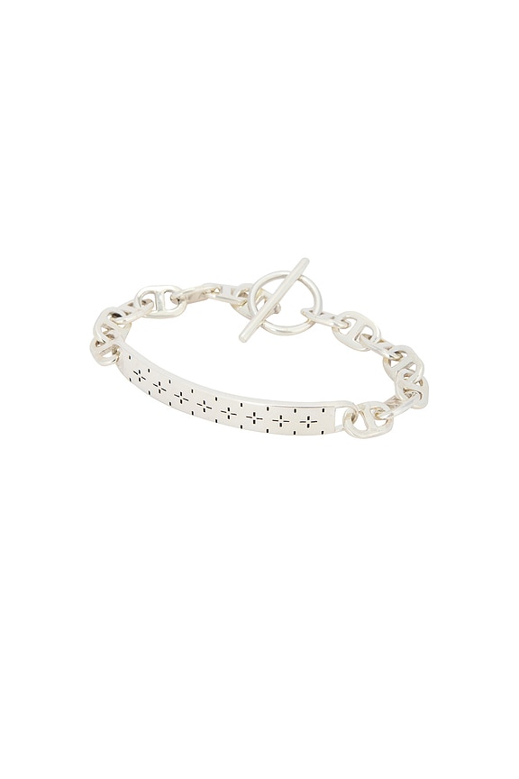 Saint Laurent YSL Bracelet in Black | FWRD