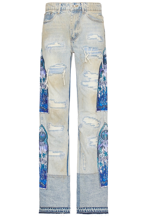 Amiri Wes Lang Sketch Jean in Painted Indigo | FWRD