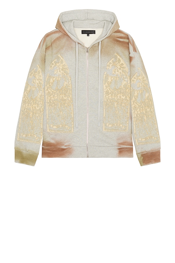 RRR123 Inri Zip Hoodie in Grail Blue | FWRD