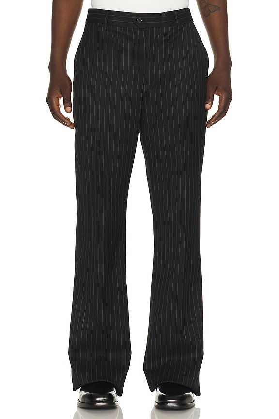 adidas Originals x Willy Chavarria Pinstripe Pants in Black