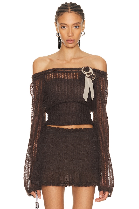 Alice McCall Satellite Of Love Top in Black | FWRD