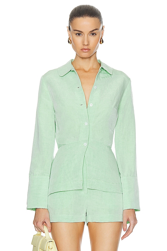 Saint Laurent Classic Western Shirt in Deep Vintage Blue | FWRD