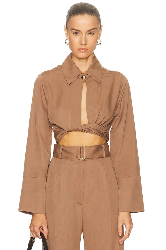 JACQUEMUS Le Gilet Noue in Off White | FWRD