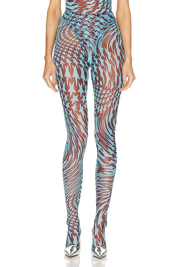 Mugler ボディスーツ - Star Cherry & Turquoise | FWRD