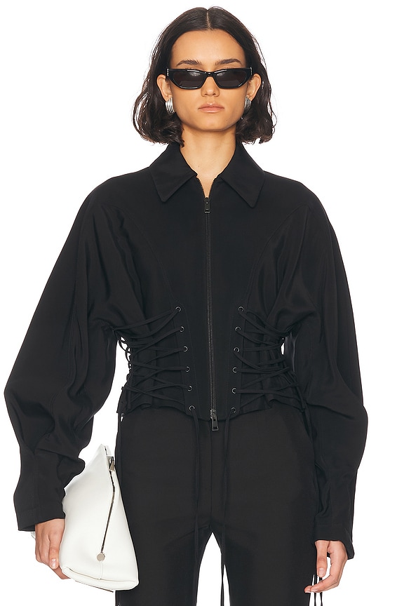 Men's Zip-up Jacket in Black | Balenciaga US