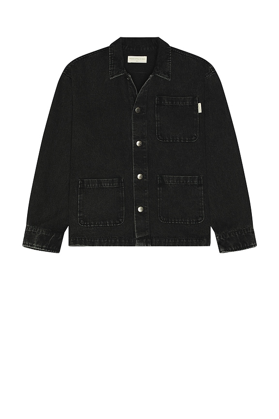 Sacai Cotton Oxford Blouson in Black | FWRD