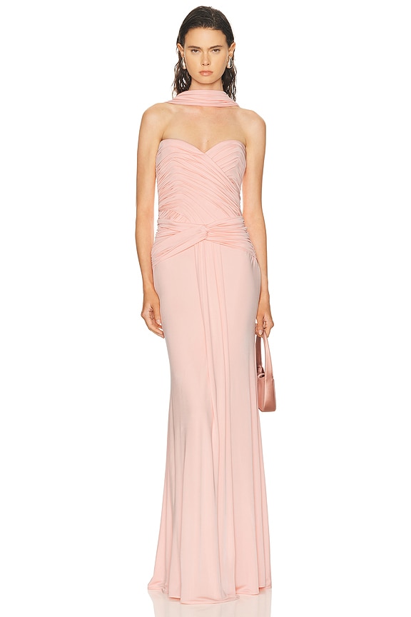 open lace back dress Helsa Noami dress – ABC Dress Hire main image 1