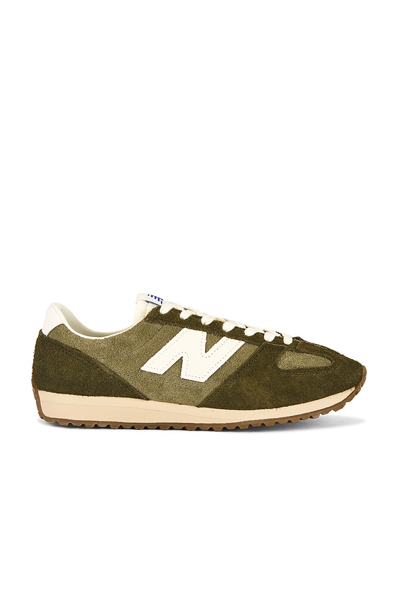 New Balance 471 Sneaker in Dark Olivine & Woodland | FWRD