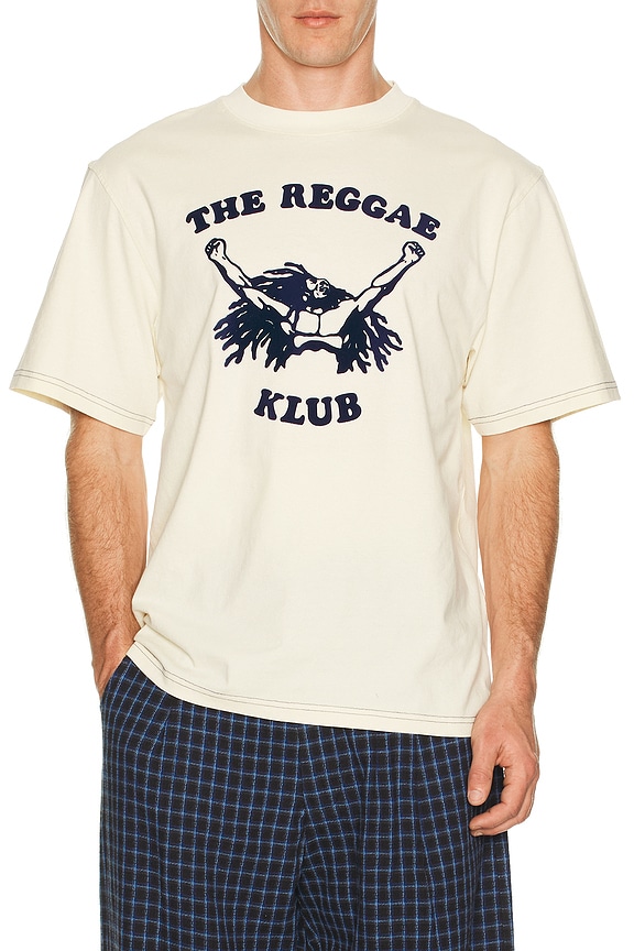 Wales Bonner Johnson Badge Crest Tee in Beige | FWRD