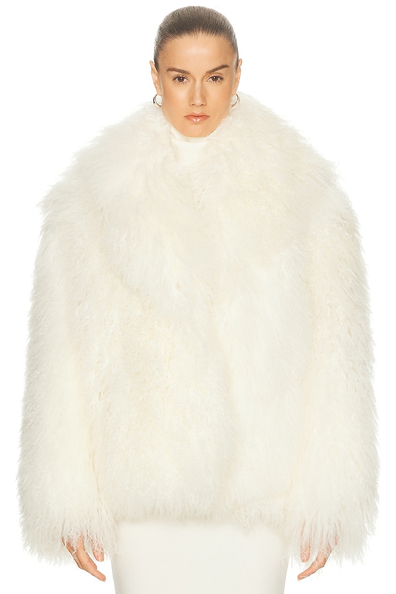 Dries Van Noten Rivla Short Coat in White | FWRD