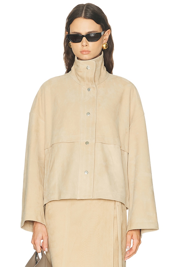 The Row Marena Jacket in Taupe | FWRD