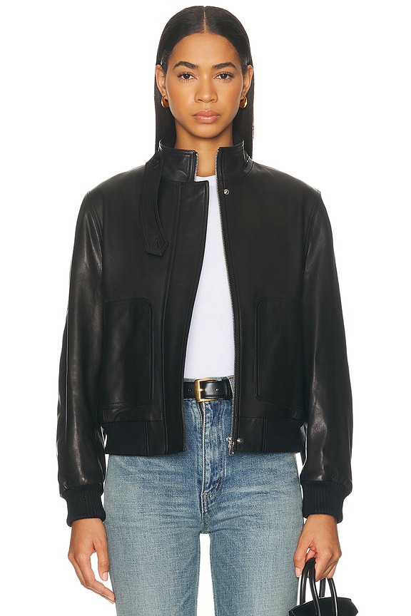Bally Leather Jacket in Black | FWRD