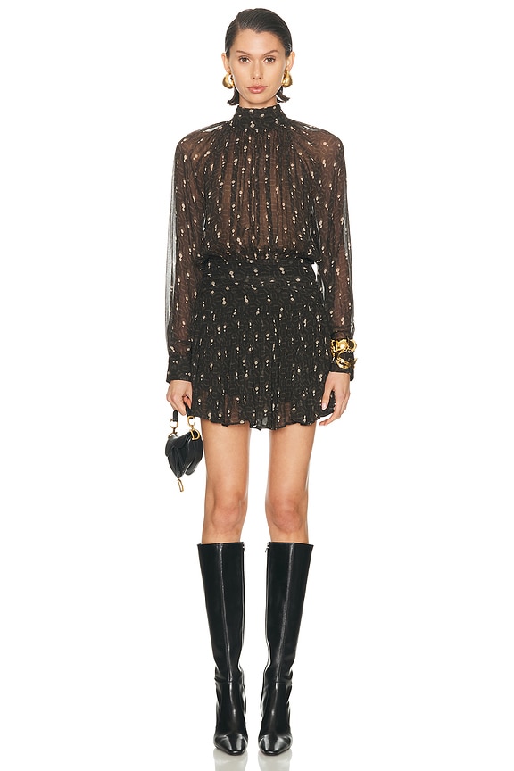 Alice McCall Tokyo Skies Mini Dress in Black | FWRD