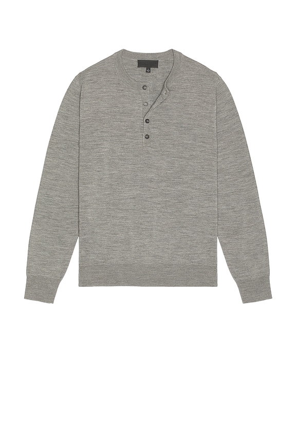 Moncler Zip Up Cardigan in Light Gray Melange | FWRD