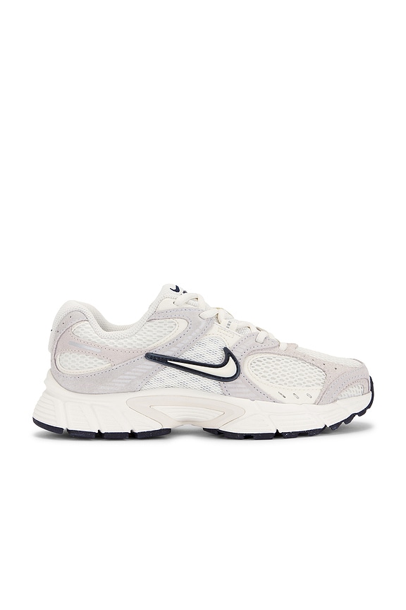 New Balance 530 Sneaker in White, Silver Metallic, & Mid Century