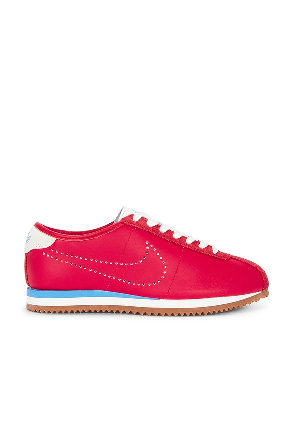 Miu Miu Suede Sneaker in Scarlet | FWRD