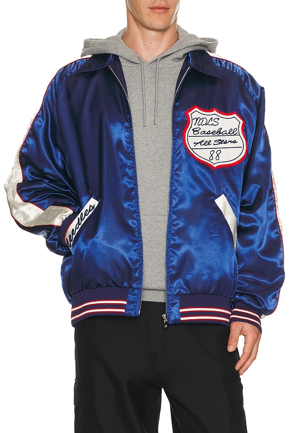 Fear of God Pullover Track Jacket in Blue Iridescent | FWRD