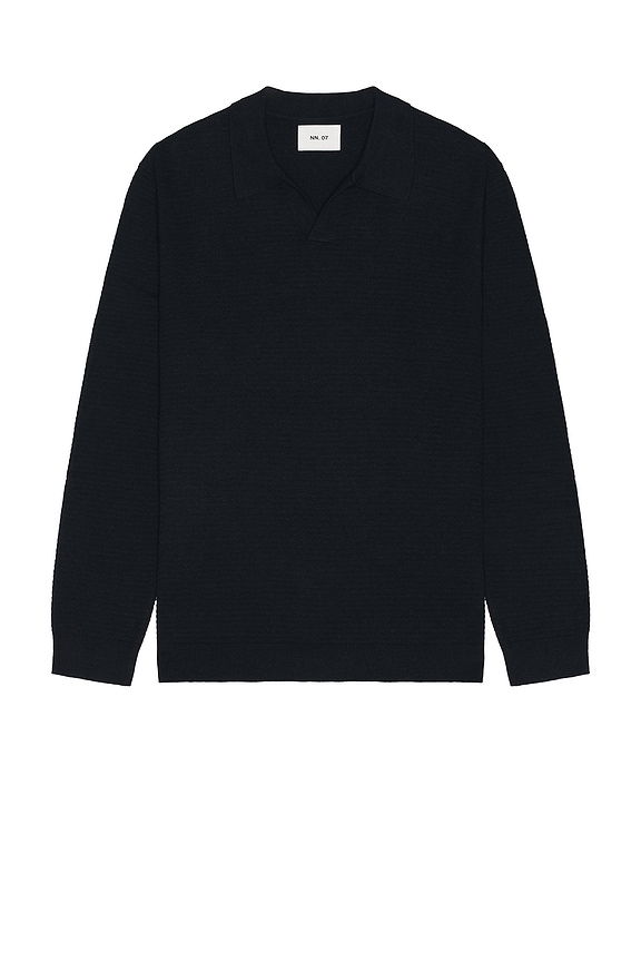 Thom Browne Sustainable Merino Classic Crew Sweater in Navy | FWRD