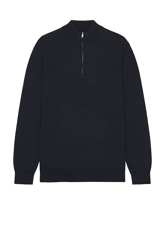 Thom Browne Sustainable Merino Classic Crew Sweater in Navy | FWRD